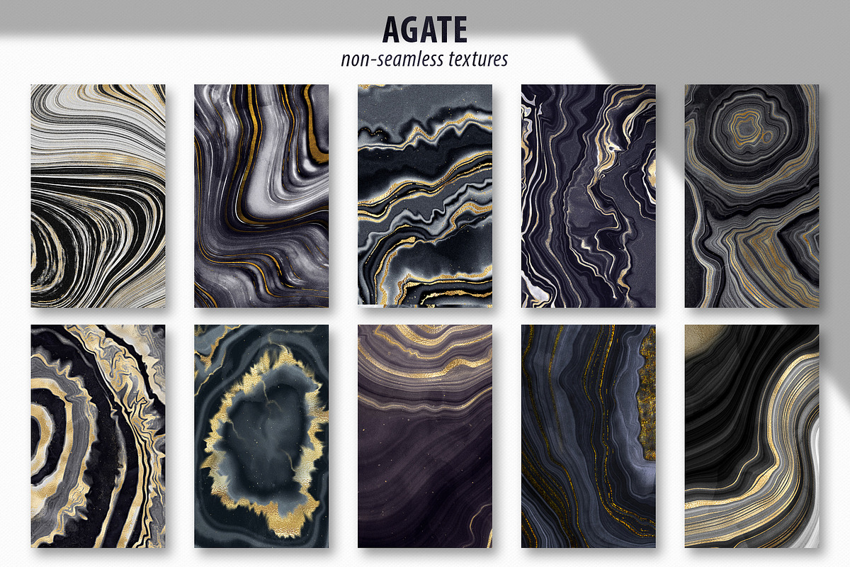 Textures & Patterns Bundle - Noir, a Texture Graphic by CatJello Graphics (Photo 17 of 29)
