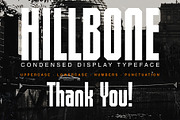Hillbone - Condensed Display Font, a Sans Serif Font by Mockmenot (Thumbnail 7 of 7)