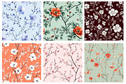 Victorian Floral Seamless Pattern, a Pattern Graphic by Design Market (Thumbnail 3 of 4)