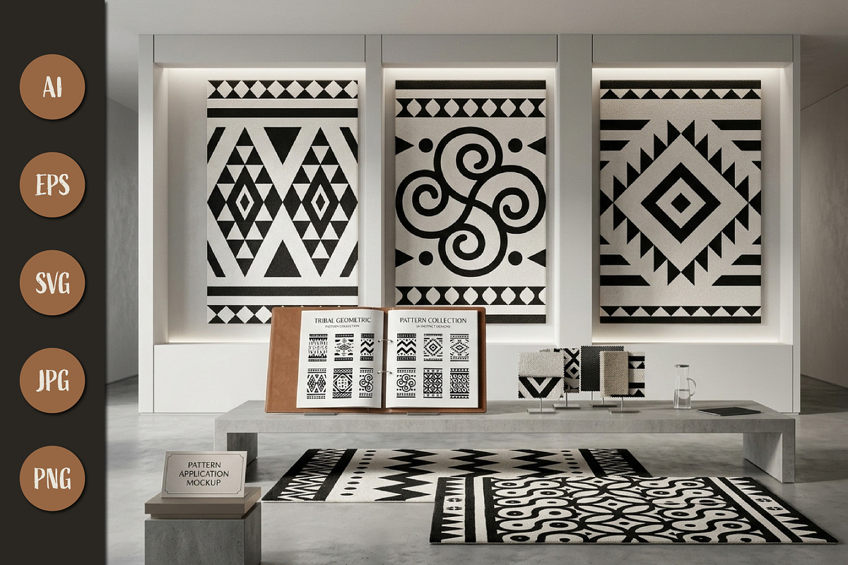 Tribal Pattern Collection, a Pattern Graphic by Saba Vector (Photo 2 of 3)