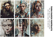Torn Paper Portraits Collages, a Person Illustration by Digital Art Creations (Thumbnail 4 of 10)