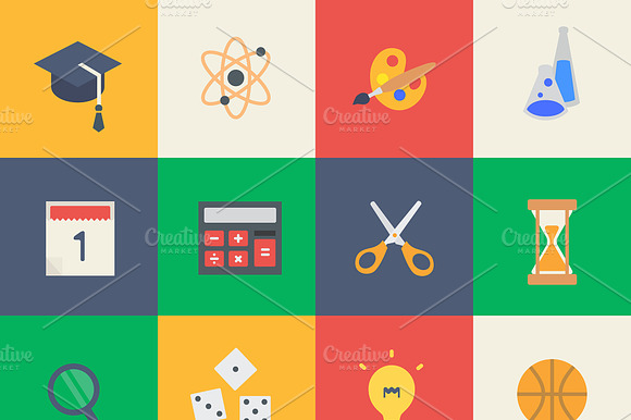 Set Of Education Icons