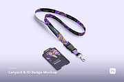 Lanyard ID Badge Mockup, a Merchandise Mockup by graphicsauce (Thumbnail 3 of 4)