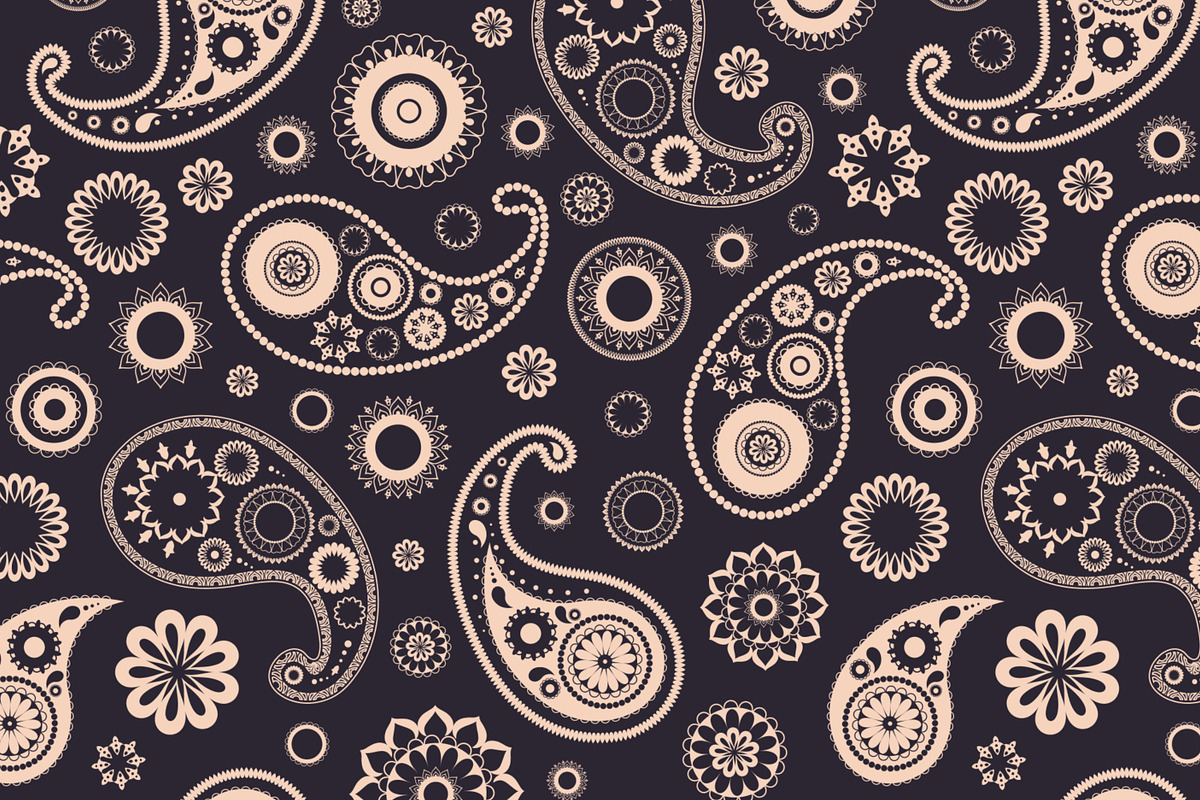 Oriental paisley set, patterns, a Decorative Illustration by Good Studio (Photo 6 of 11)