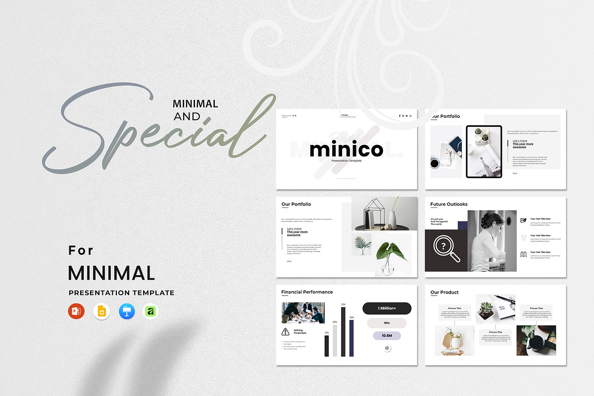 Minimal Presentation Template, a Presentation Template by Aura Agency (Photo 2 of 11)