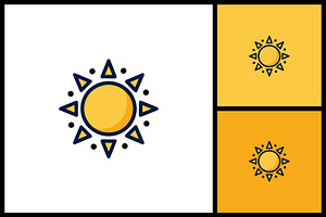 Cool Sun with Sunglasses Icon., a Solid Icon by quadrazo