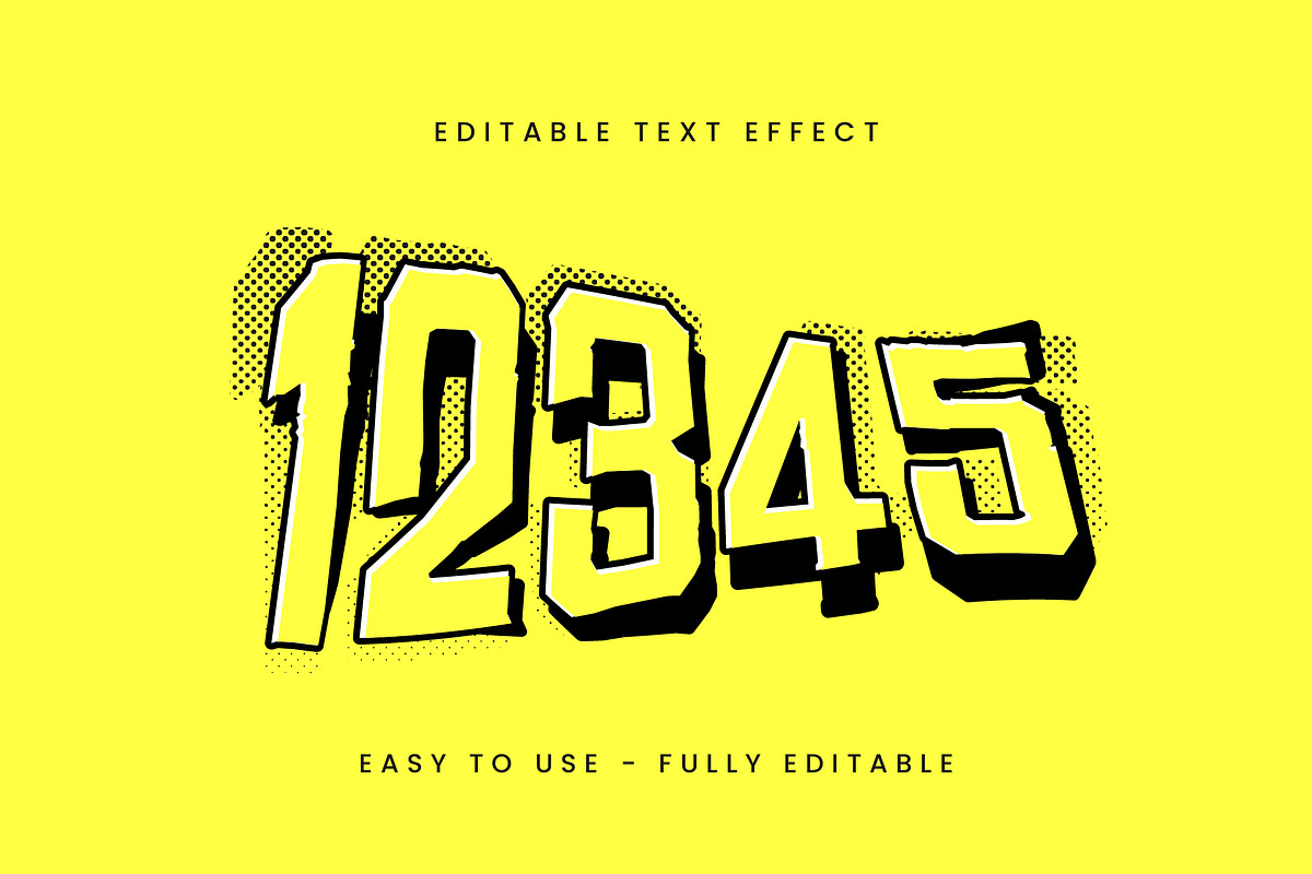 Comic Bold Halftone Text Effect preview 2