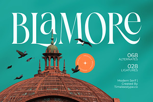Blamore Modern Serif Display, a Serif Font by timelesstype.co