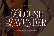 Blouse Lavender Display Serif, a Serif Font by Violet Natural (Thumbnail 1 of 11)