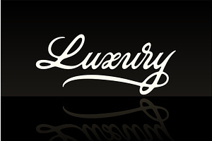 Luxury vector lettering