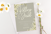 Grey Daisies Wedding Invite Suite, an Invitation Template by R Whitehurst Design (Thumbnail 1 of 10)
