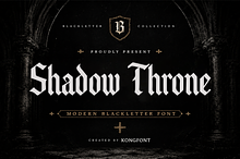 ShadowThrone-Modern Blackletter Font