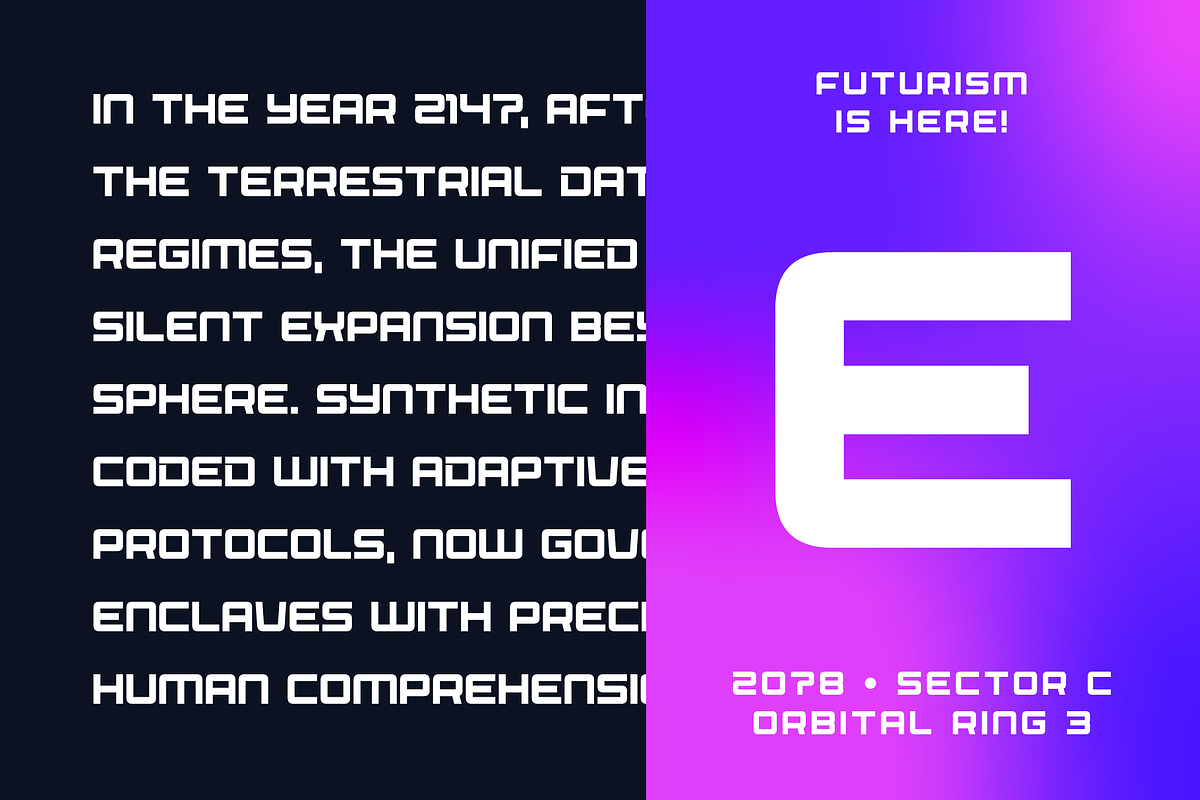 Spacecraft — A Futuristic Typeface, a Sans Serif Font by alpercakici (Photo 3 of 18)
