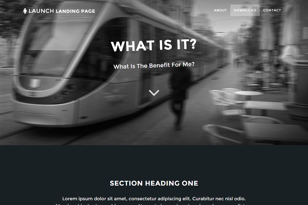 Launch - Landing Page, a Landing Page Template by RocketLanders Templates (Photo 4 of 5)