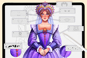 PROCREATE VINTAGE CHARACTER CREATOR, a Brush Add-On by AlexandraArt (Thumbnail 9 of 11)