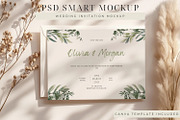 Wedding Invitation PSD Mockup, an Advertising Mockup by ClipCraft (Thumbnail 4 of 9)
