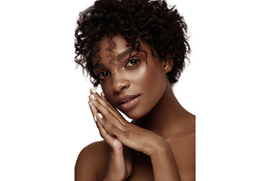 African American skincare models