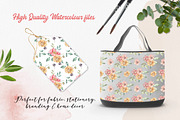 Watercolour Patterns Flowers Florals, a Pattern Graphic by Bloomella (Thumbnail 3 of 5)