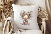 Whimsical Birthday Girl Clipart, an Illustration by OK Design (Thumbnail 5 of 6)