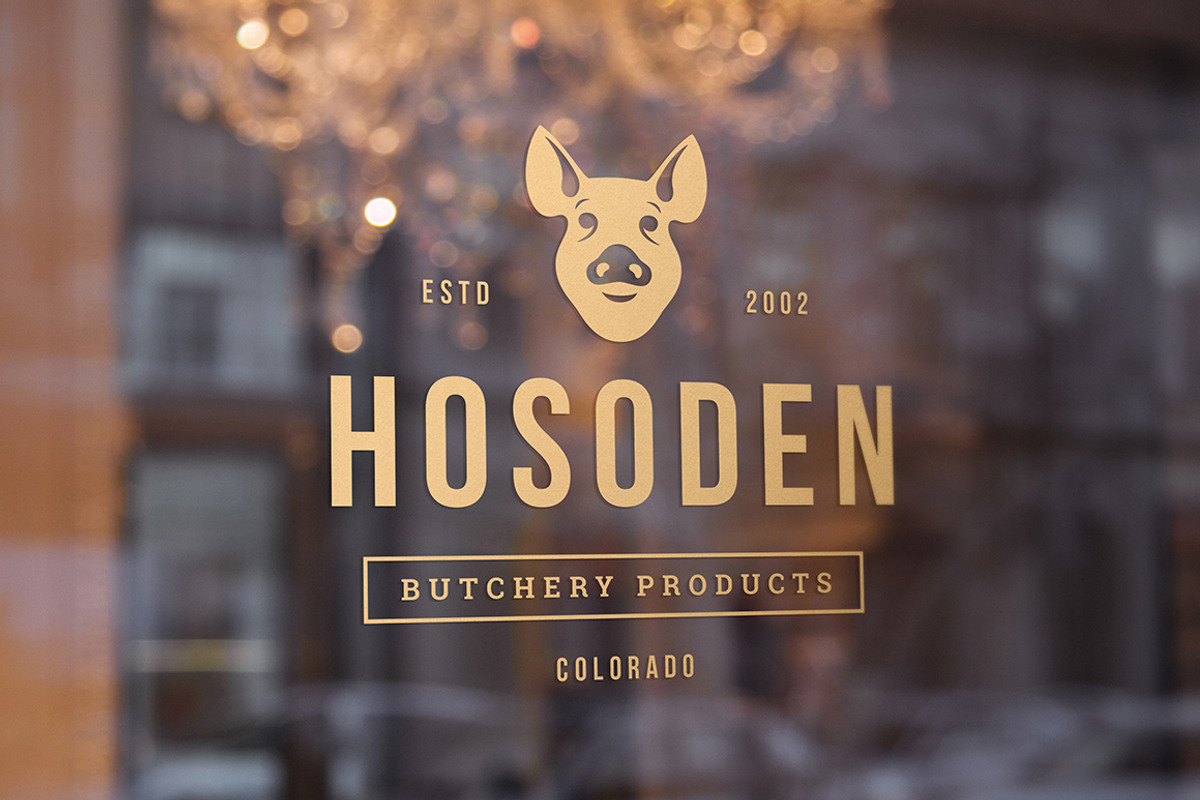 18 Meat Food Logos and Badges, a Branding & Logo Template by Vasya Kobelev (Photo 12 of 12)