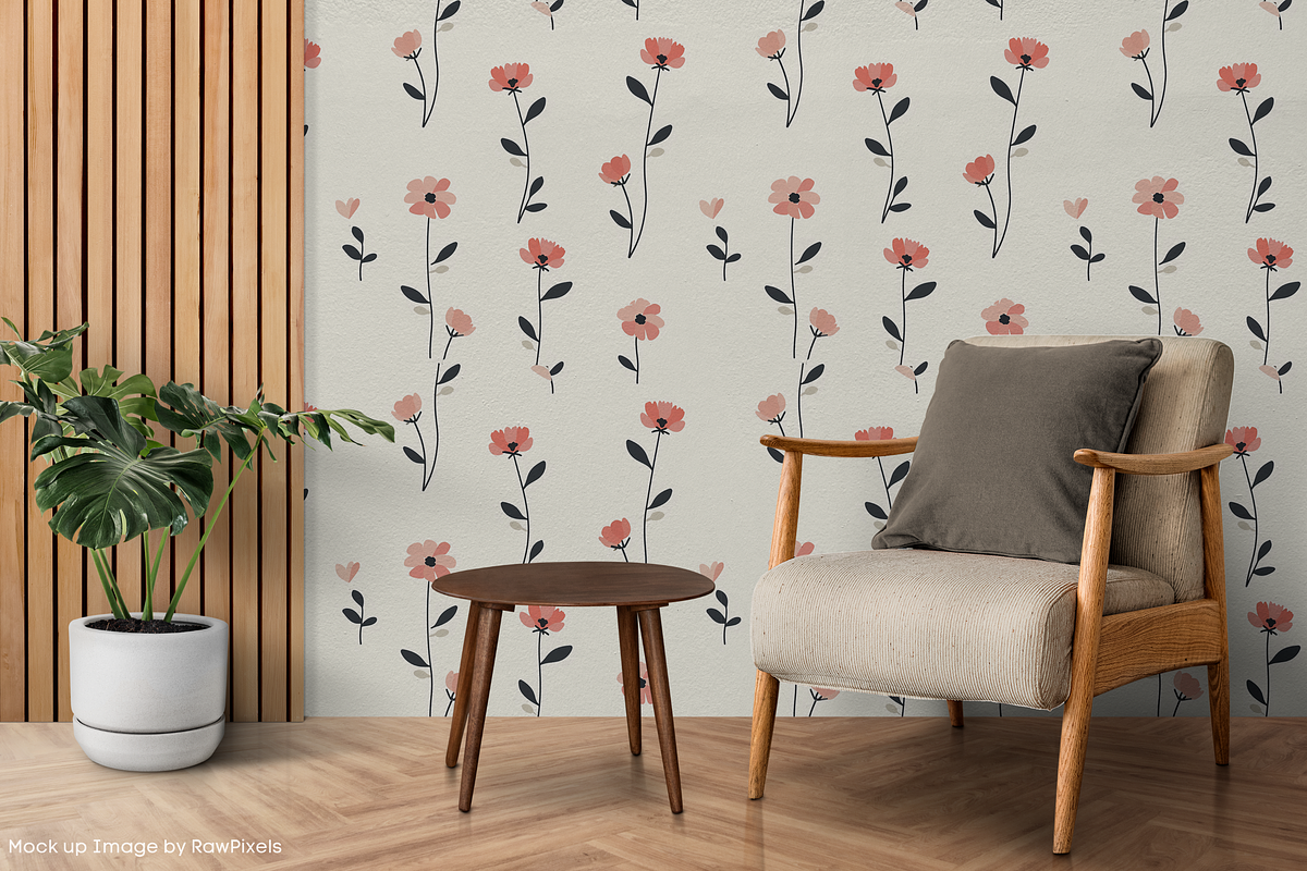 Happy Little Flowers SeamlessPattern, a Pattern Graphic by STUDIO CHOTI (Photo 7 of 8)
