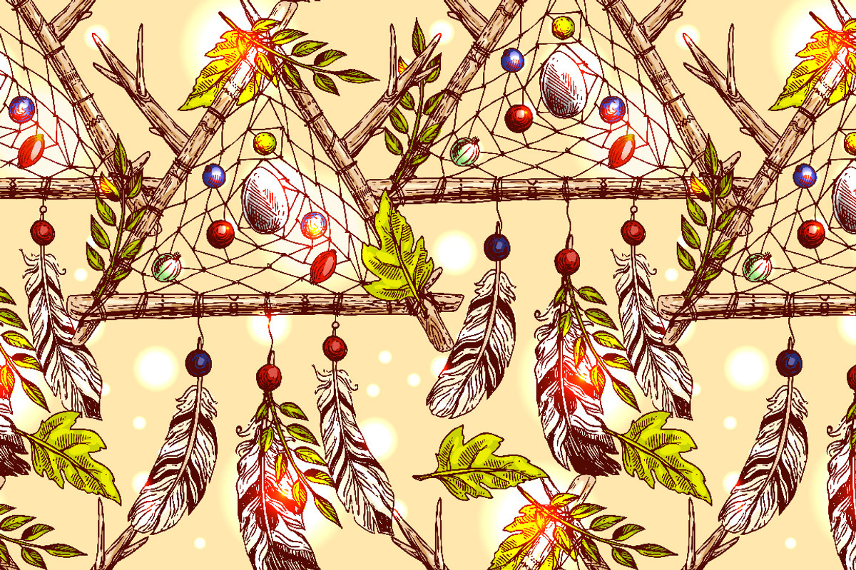 Dreamcatcher illustrations, a Decorative Illustration by Steshnikova (Photo 8 of 8)