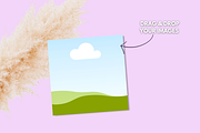 Square Card Mock up Canva Template, a Card Template by GraphiCarola (Thumbnail 2 of 8)