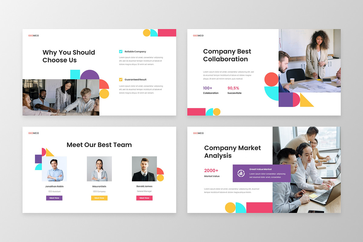 Geomco - Business Google Slide, a Presentation Template by MtvtdArt (Photo 3 of 6)