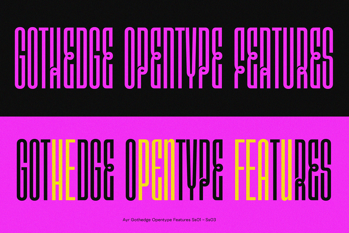 Gothedge, a Sans Serif Font by Aiyari (Photo 6 of 12)