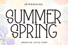 Summer Spring | Script Font