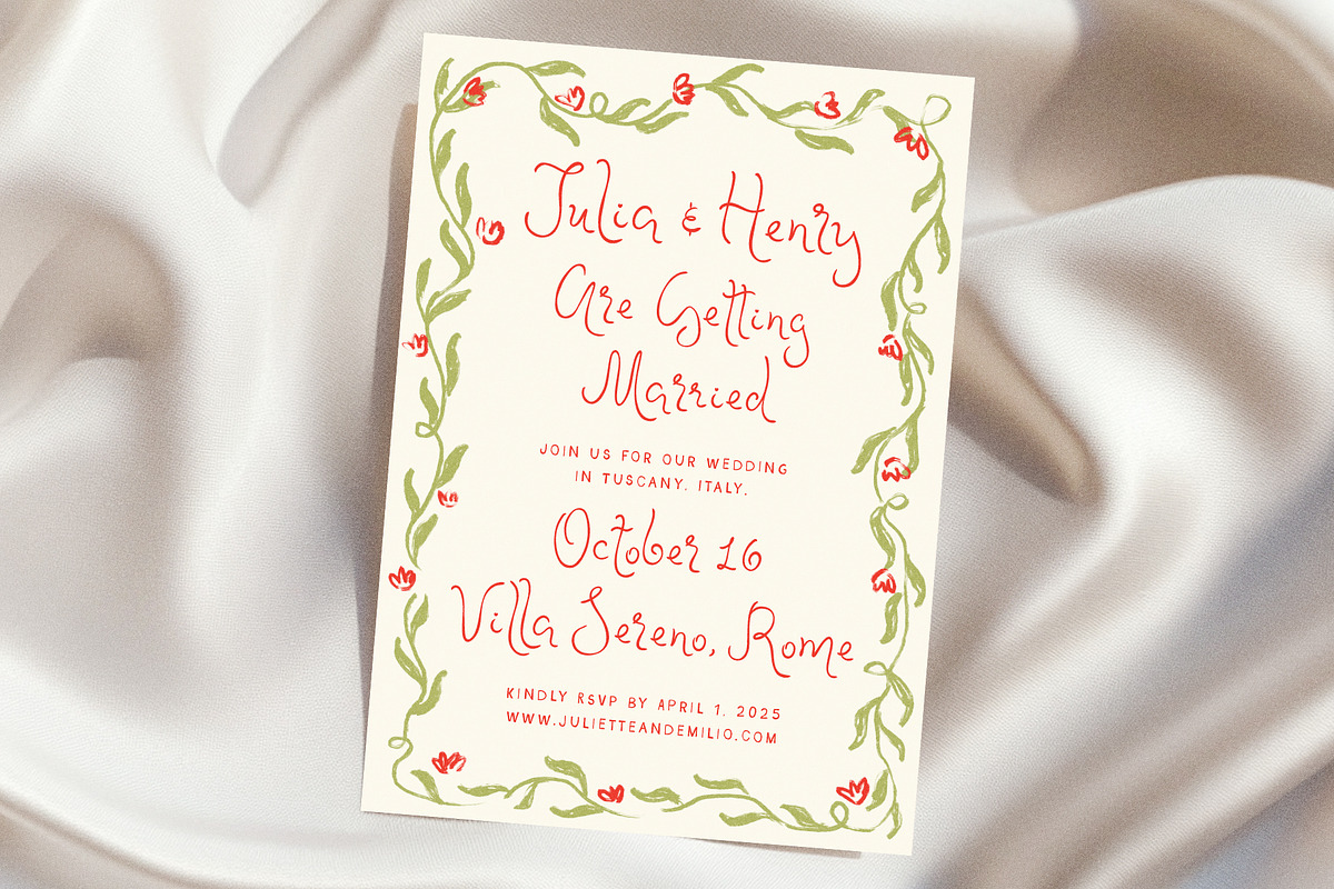 Whimsical Romantic Hand-drawn Frames, a Background Graphic by Ayya Studio (Photo 4 of 11)