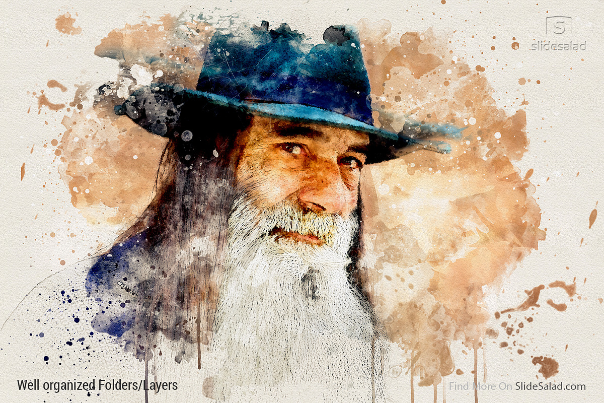 Watercolor Photoshop Mock-ups, an Action Add-On by SlideSalad (Photo 8 of 36)