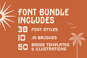 Summer Sun Font Bundle-Coastal Type, a Serif Font by NienowBrand (Thumbnail 2 of 18)