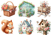 Love in the Little Cottage Clipart, an Illustration by Designworld (Thumbnail 3 of 5)