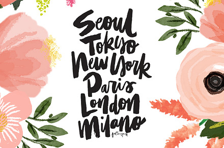 Big Cities Handlettering Calligraphy