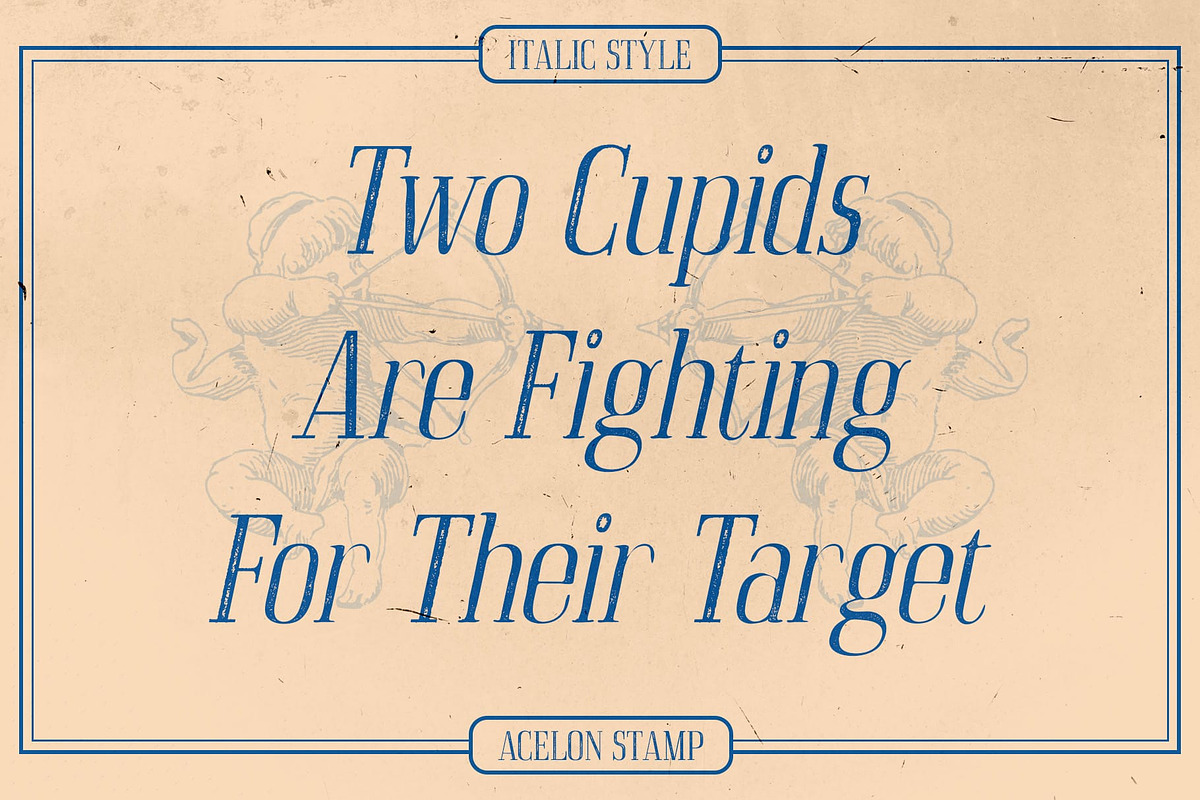 Acelon Stamp, a Serif Font by Craft Supply Co. (Photo 2 of 8)