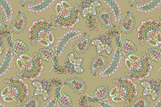 6 Asian Paisley seamless patterns, a Pattern Graphic by antalogiya (Thumbnail 3 of 7)