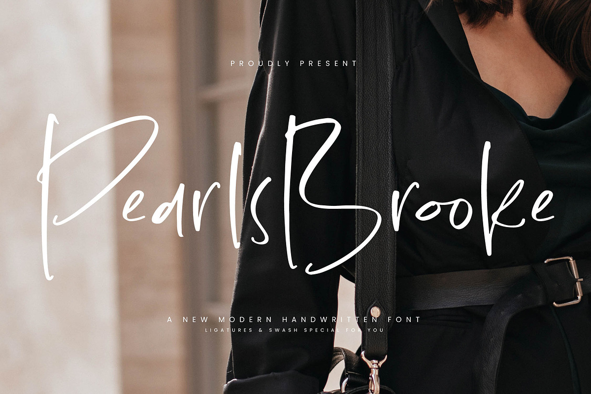 Pearls Brooke, a Handwritten Font by Integritype Studio (Photo 1 of 15)