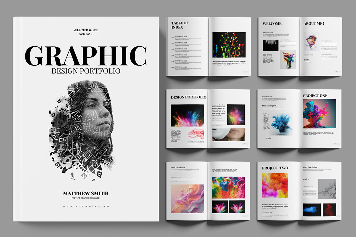 Graphic Design Portfolio Template, a Brochure Template by ContestDesign (Photo 1 of 3)
