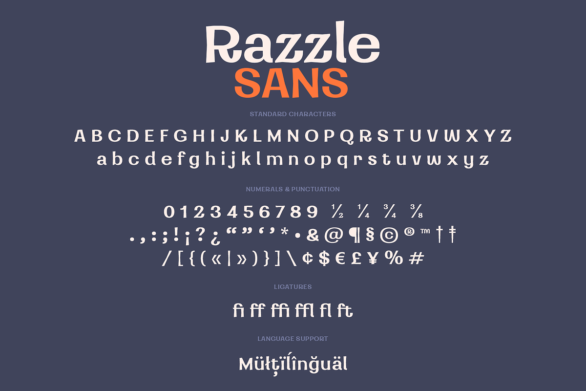 Razzle Sans | A Whimsical Sans Serif, a Sans Serif Font by Ayca Atalay (Photo 5 of 5)