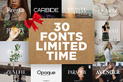 Christmas Font Bundle (Limited), a Serif Font by Schrifted Type (Thumbnail 2 of 32)