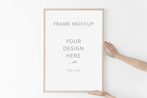 Wooden Frame Mockup Bundle.