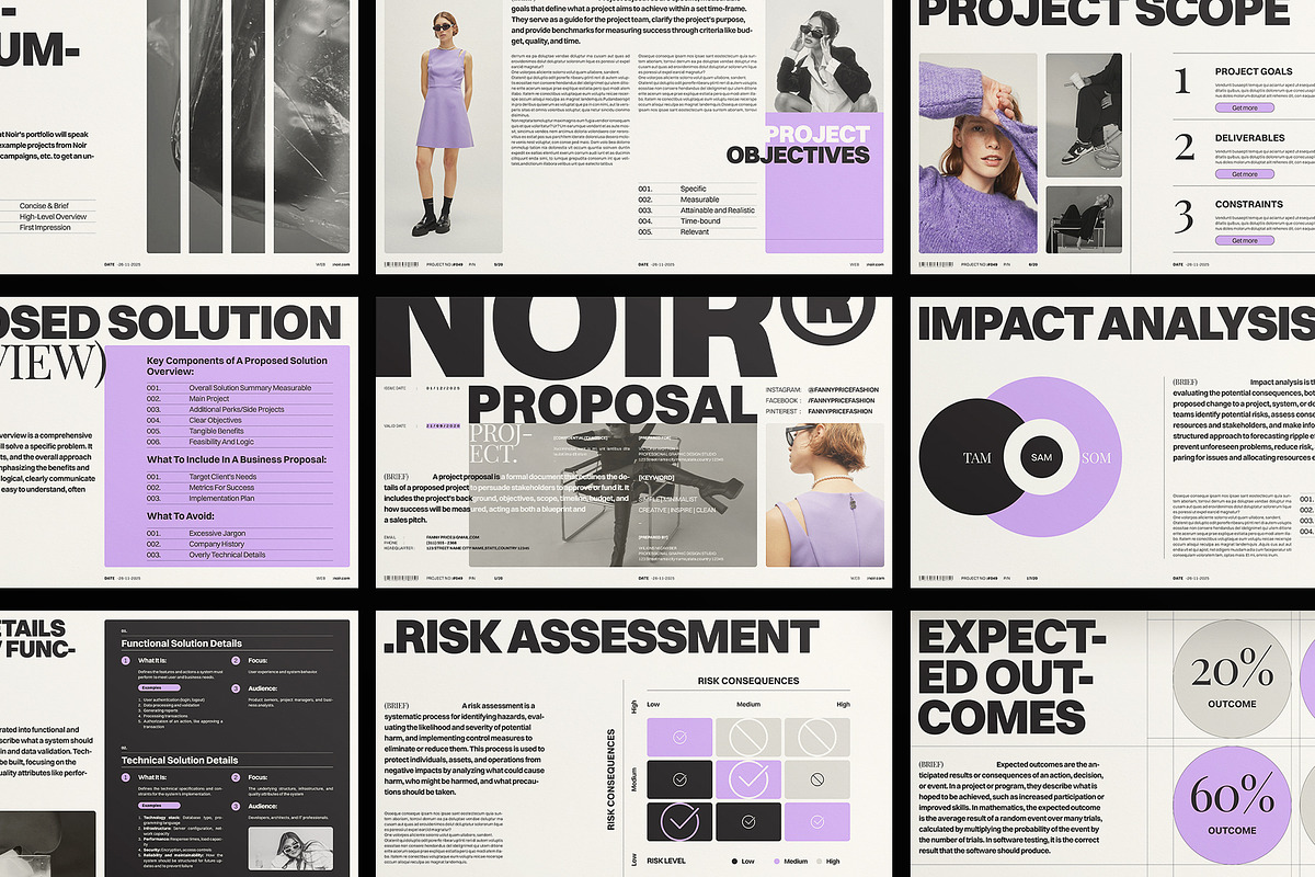 Minimalist Project Proposal Template, a Presentation Template by ArtisanaAura (Photo 4 of 15)
