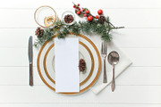 Festive Gold Program/Menu Mockup, a Product Mockup by ILLONA GRAPHICS (Thumbnail 4 of 4)