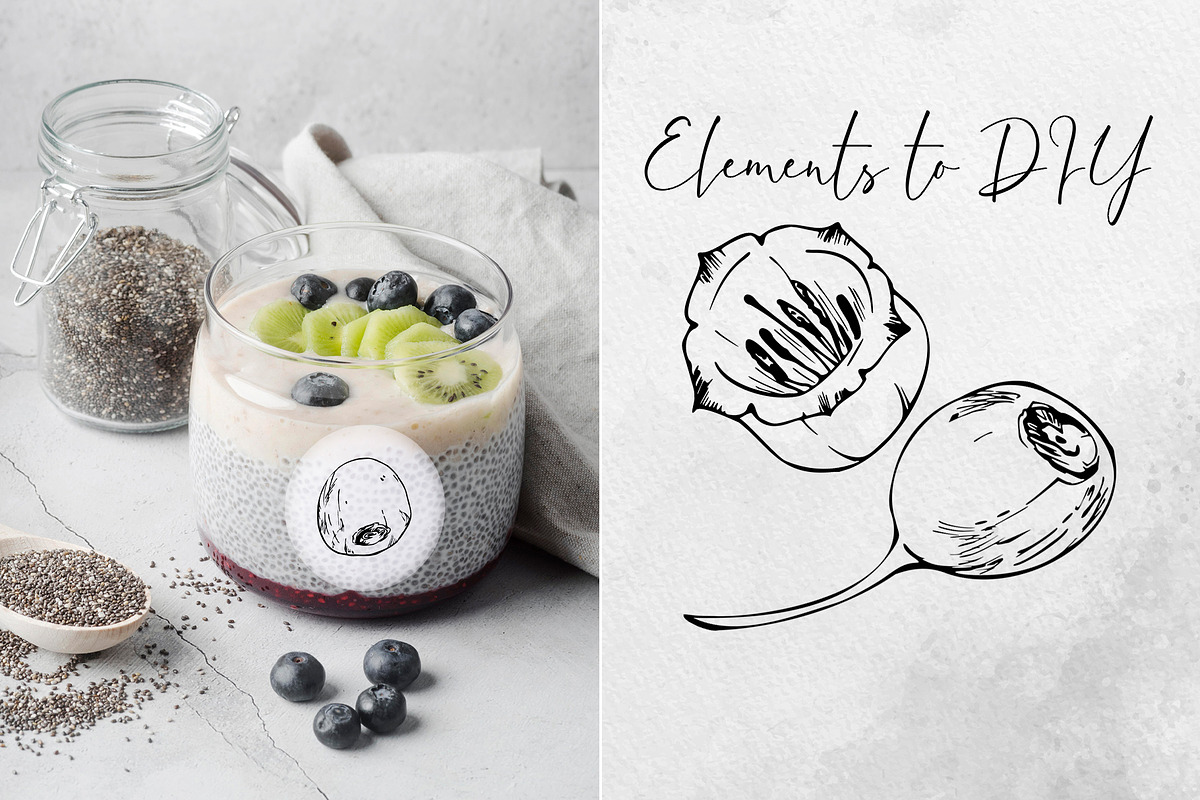 Inky huckleberry flowers, a Food Illustration by MsFlaffy (Photo 2 of 11)