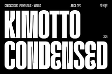Kimotto Condensed | Condensed Sans