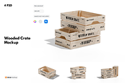 Wooded Crate Mockup, a Packaging Mockup by DSNA Mockup (Thumbnail 1 of 5)