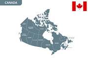 Detailed map of Canada, an Illustration by Vector Shop (Thumbnail 4 of 5)
