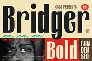 CS Bridger – Bold Font, a Sans Serif Font by Craft Supply Co. (Thumbnail 1 of 8)