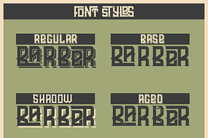 Crazy Barber Font With Bonuses